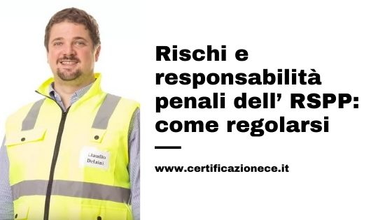 RSPP: rischi e responsabilità penali