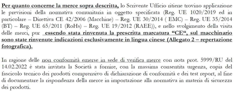 segnalazione al MISE