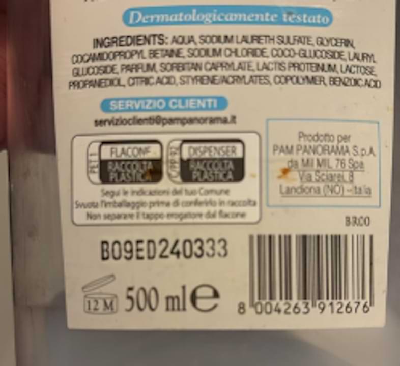 Simbolo del PAO sull’etichetta di un sapone per mani. | Certificazionece