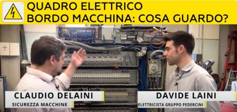 Quadro elettrico a bordo macchina. | Certificazionece